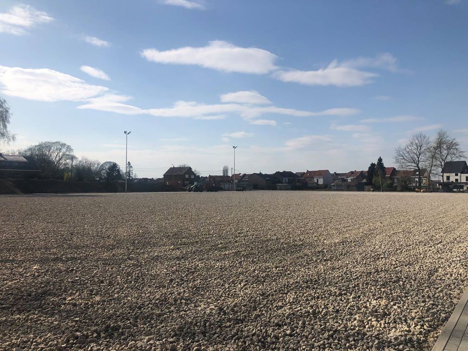 rugby pitch under construction